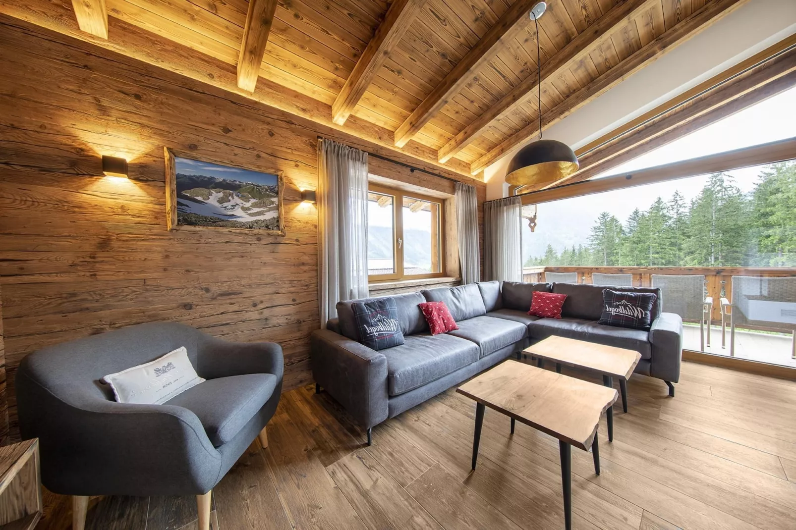 Nationalpark Chalet Malhamhorn-Woonkamer