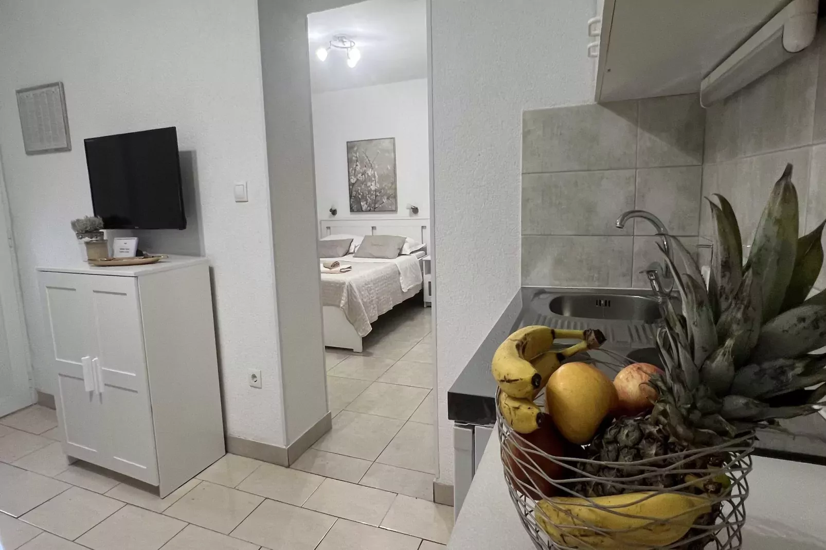 Apartmani Vela Makarska - Studio With Garden View-Keuken