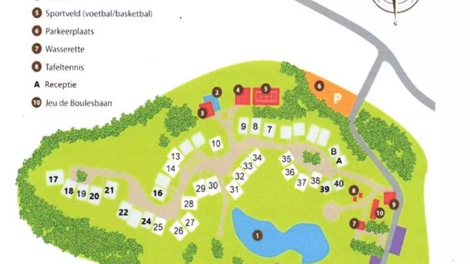 Lac Bleu 16-Plattegrond