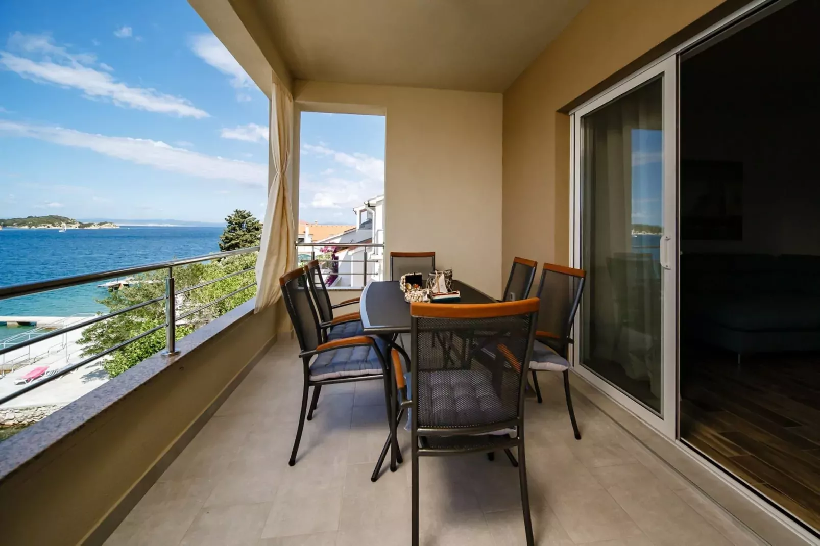 Villa Guliva - Apartment Blue Sea with Sea View-Terrasbalkon
