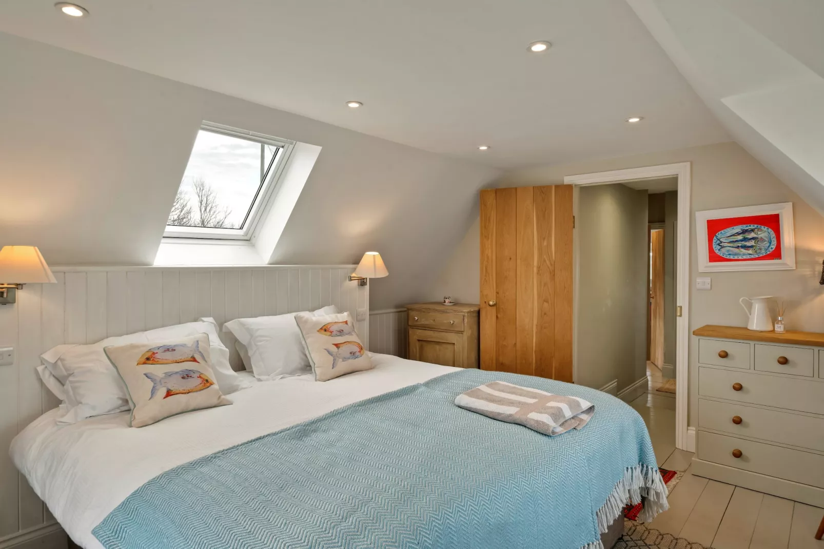St Eval School House-Slaapkamer