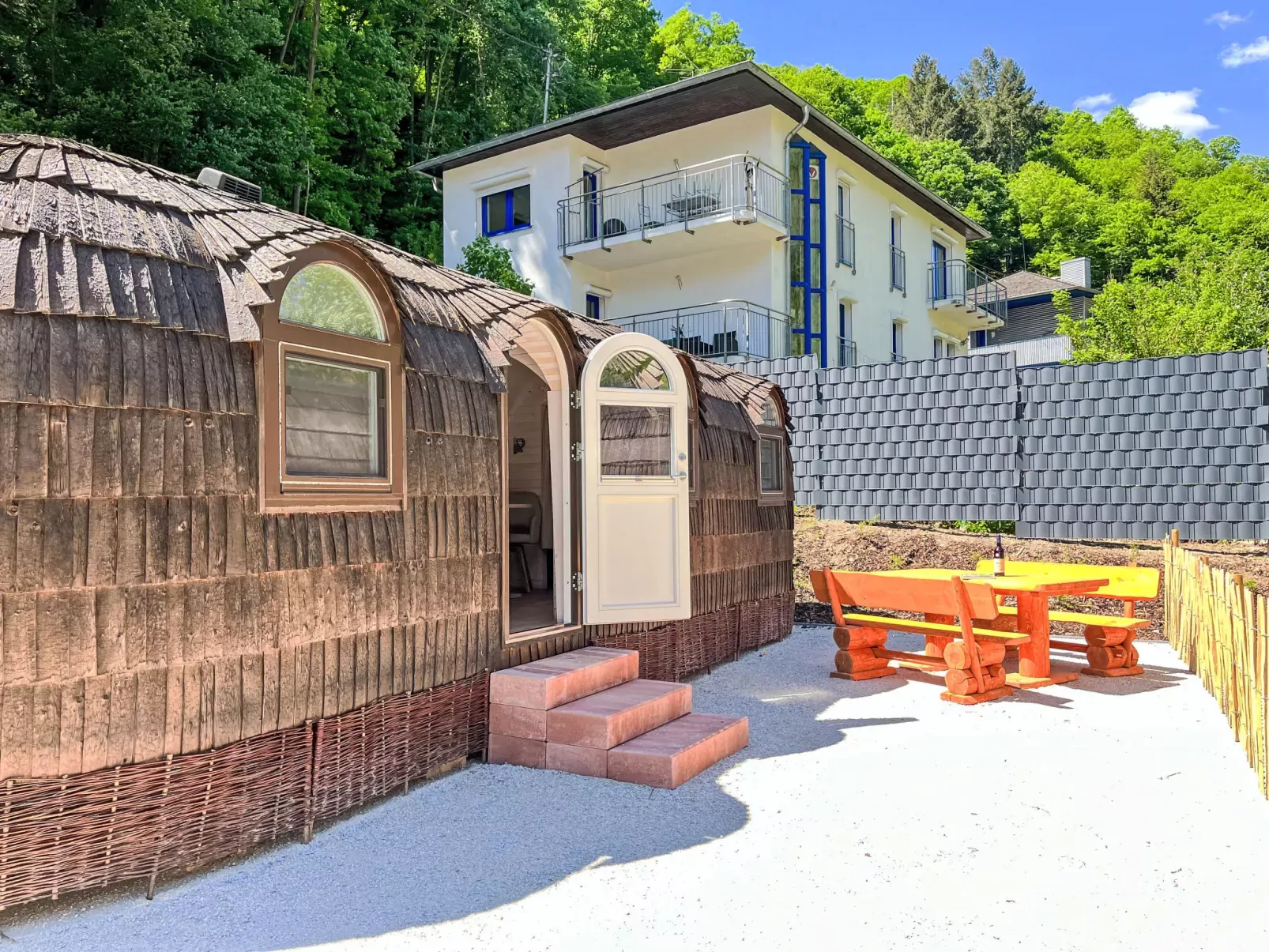 Tiny Haus Vierseenblick Nummer 2-Buiten