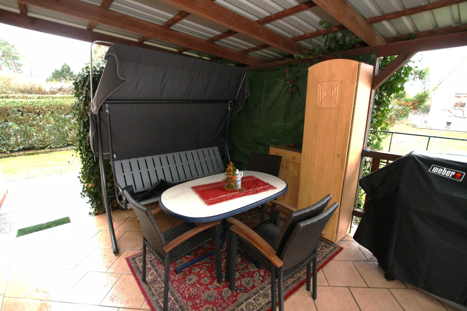 Ferienhäuschen in Schwerin-Terrasbalkon