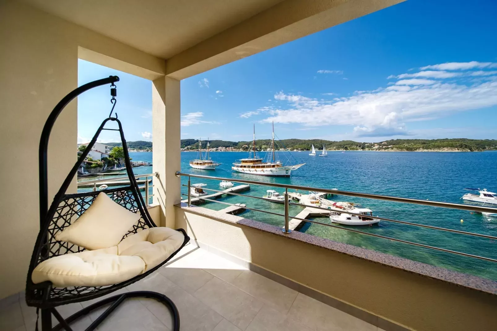 Villa Guliva - Apartment Blue Sea with Sea View-Terrasbalkon