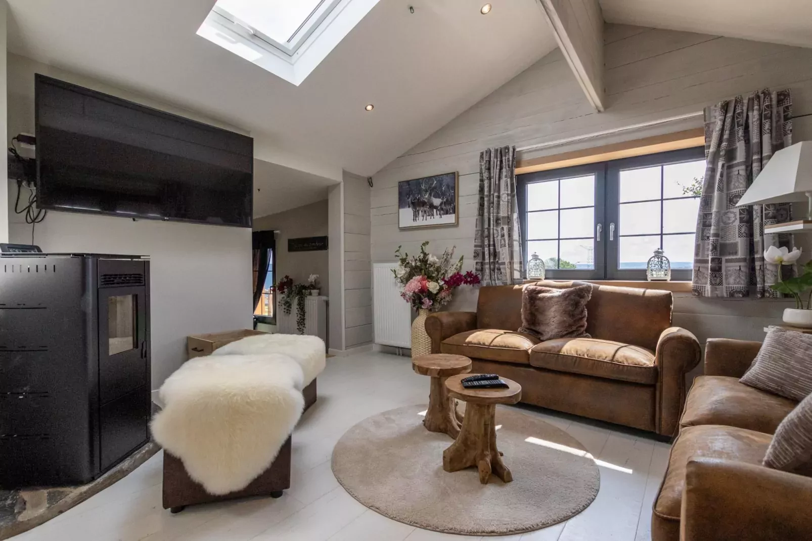 Chalet Bulle-Woonkamer