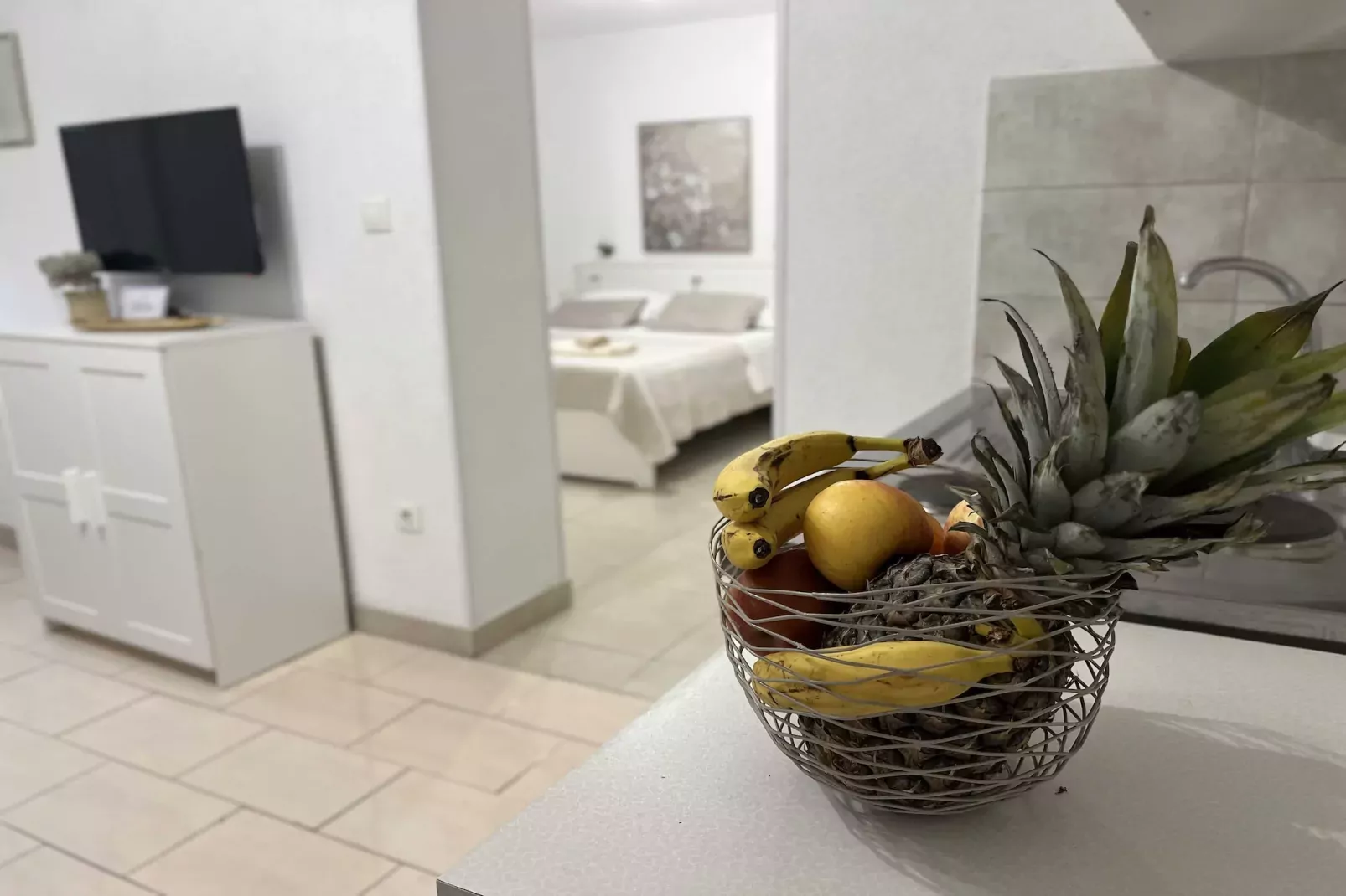 Apartmani Vela Makarska - Studio With Garden View-Keuken