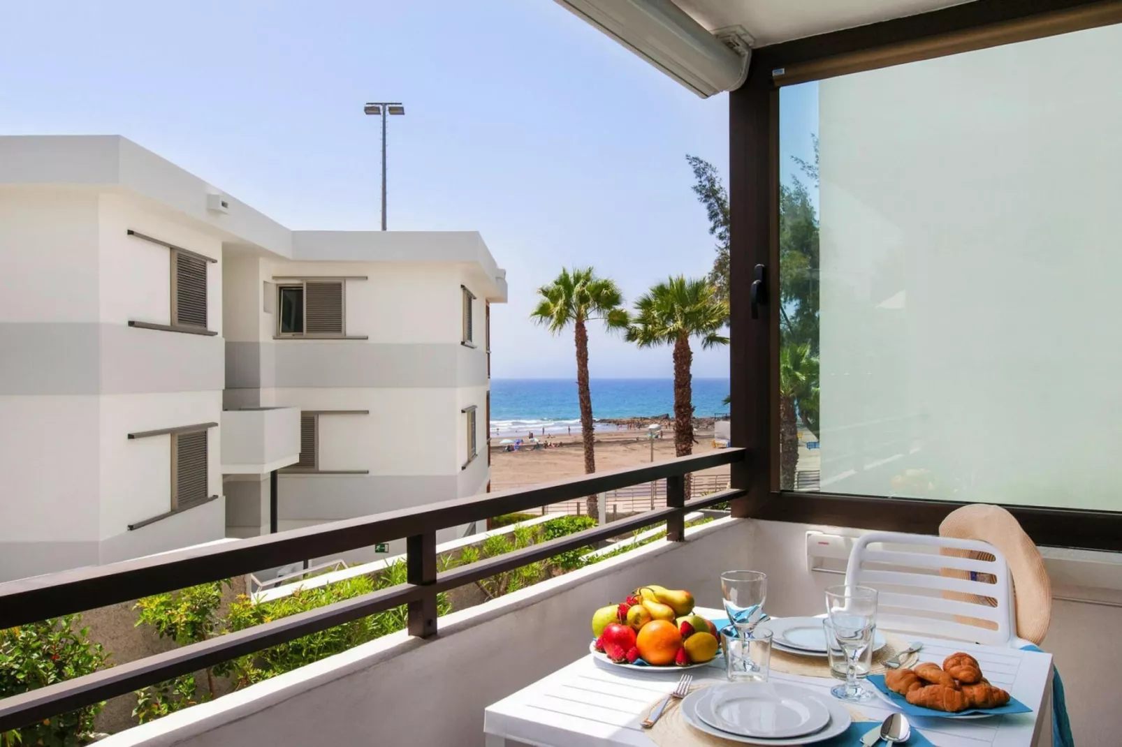 Apartamento de Playa Siesta 21 San Augustin - 2 Pax-Terrasbalkon