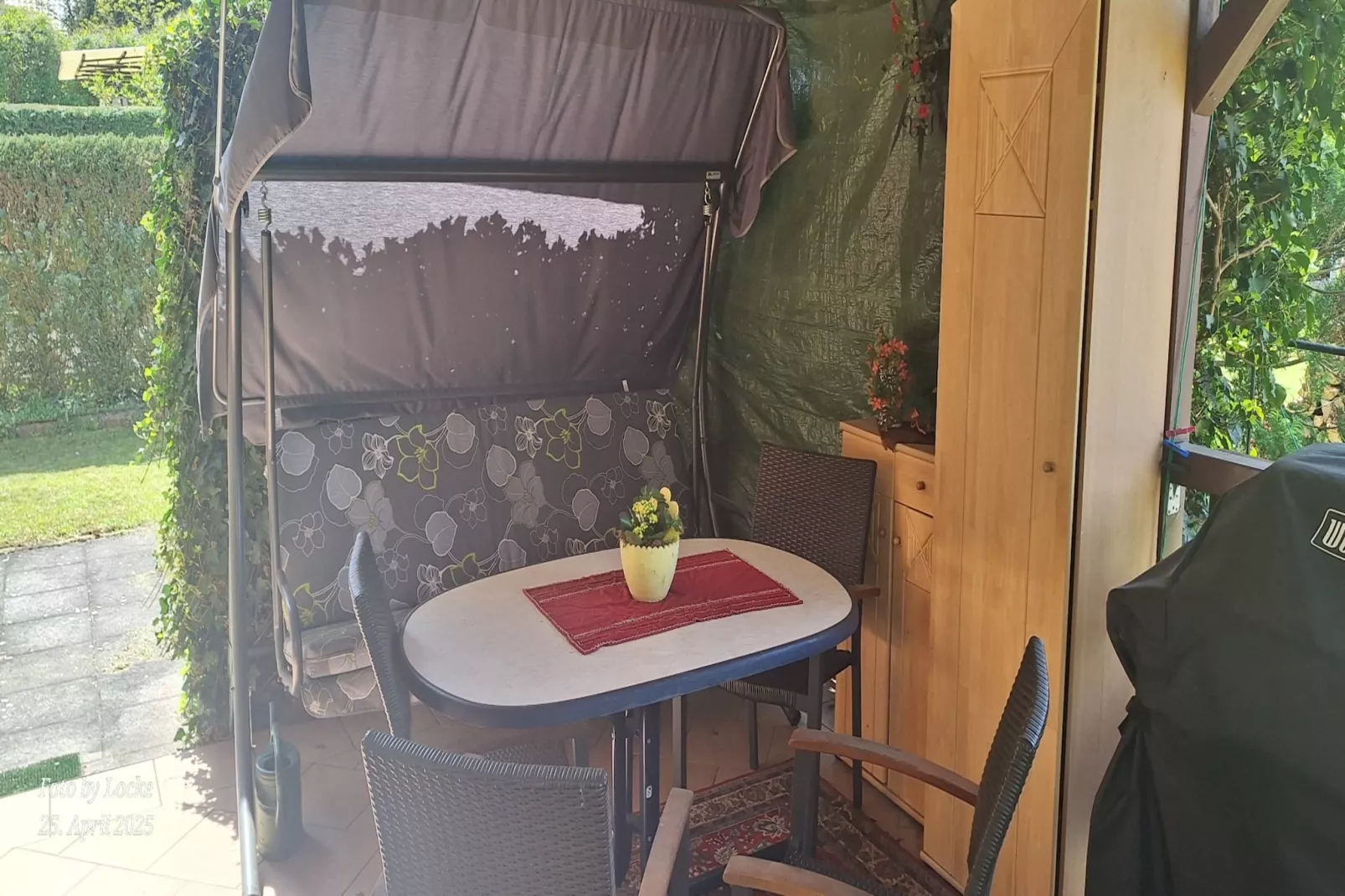 Ferienhäuschen in Schwerin-Terrasbalkon