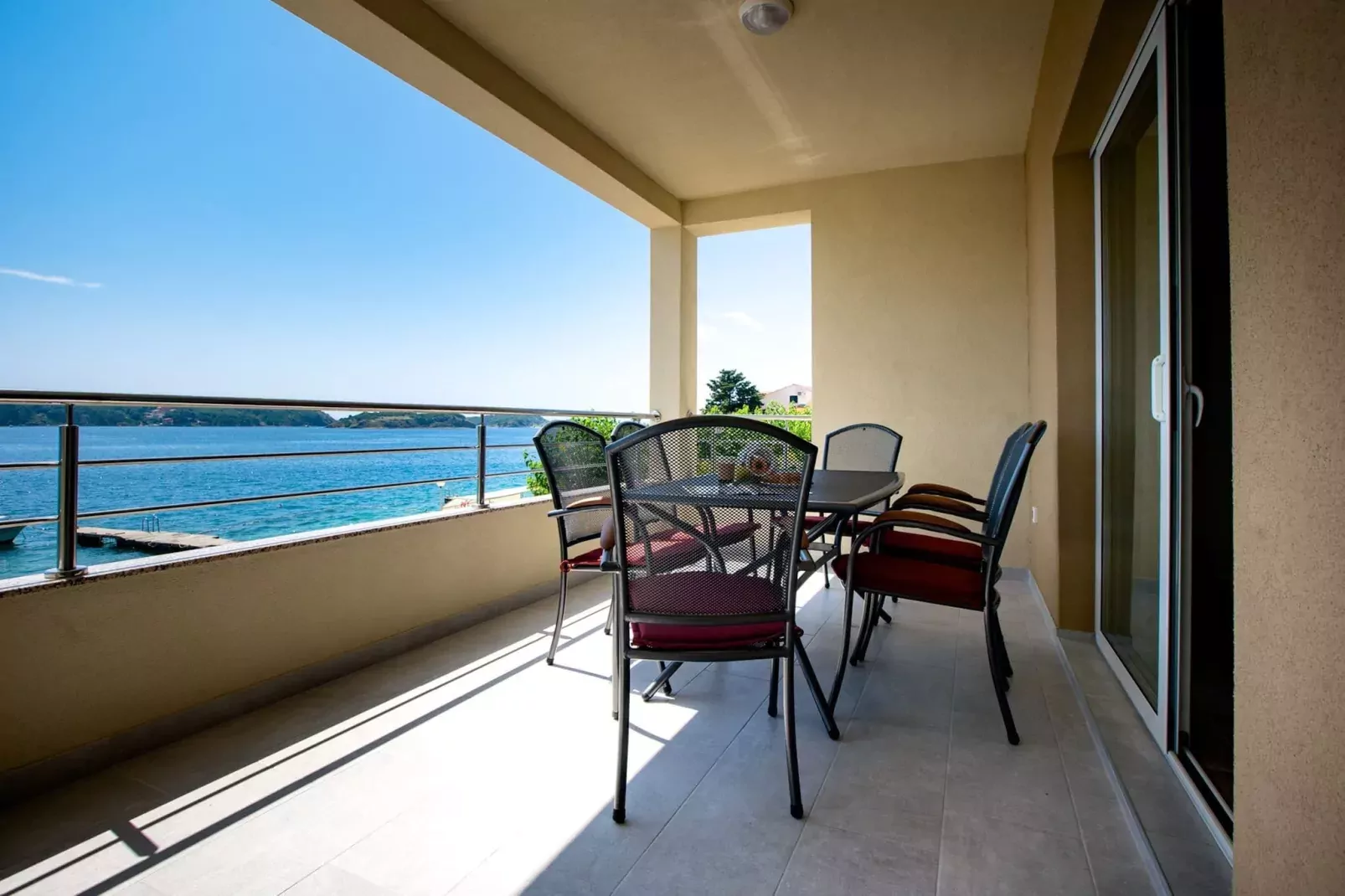 Villa Guliva - Apartment Golden Sun with Sea View-Terrasbalkon
