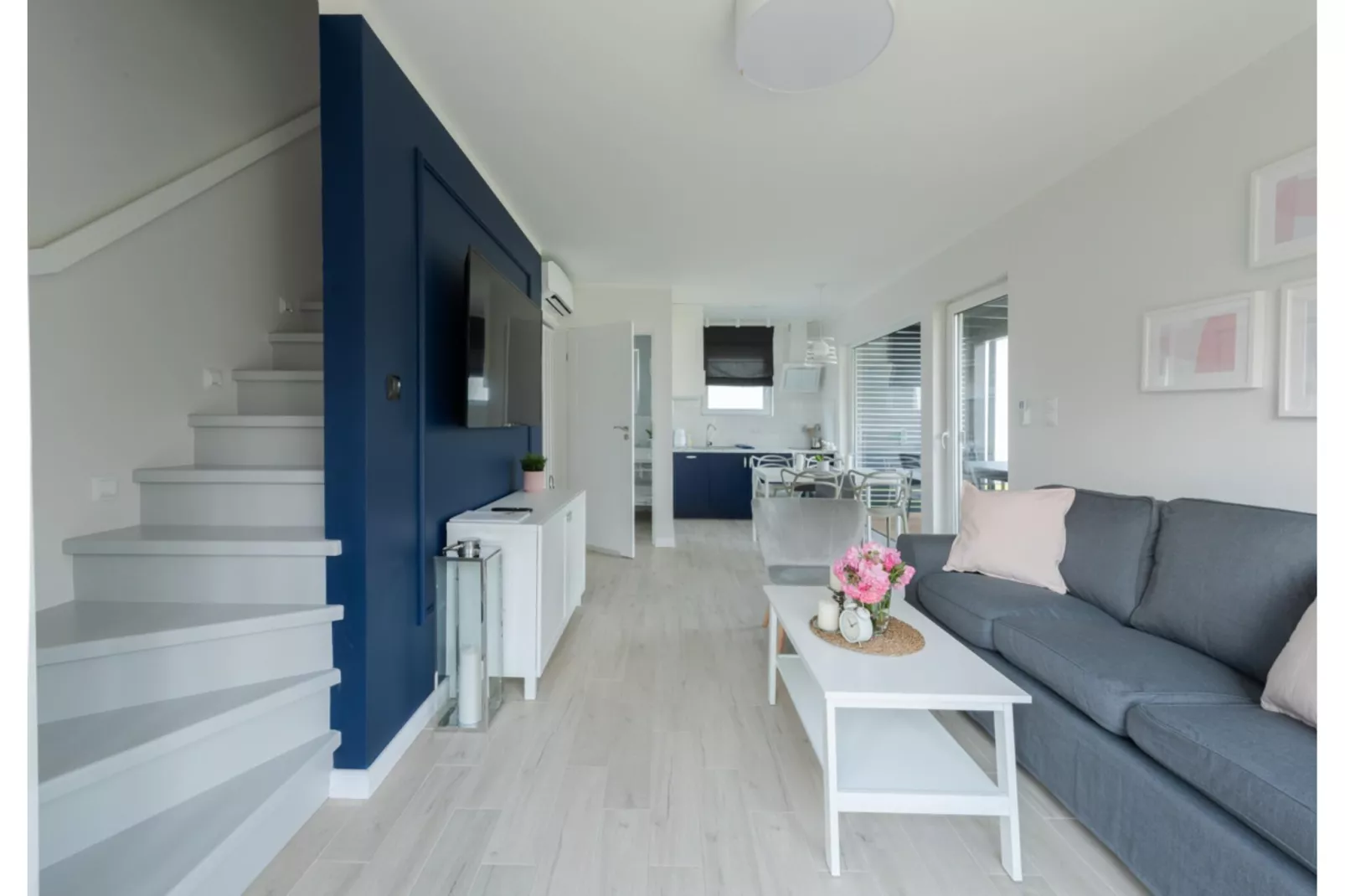Villa Hoff Ferienhäuser Domek 3 Pers-Woonkamer
