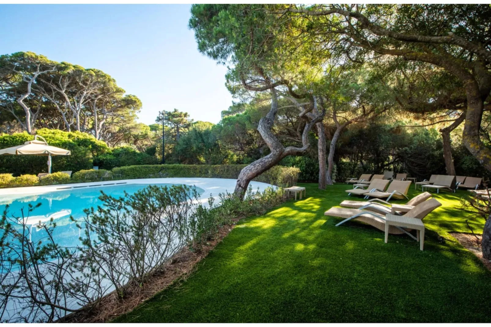 ROCCAMARE RESORT 1-Zi-App Studio Deluxe BK/TE 28 qm-Zwembad