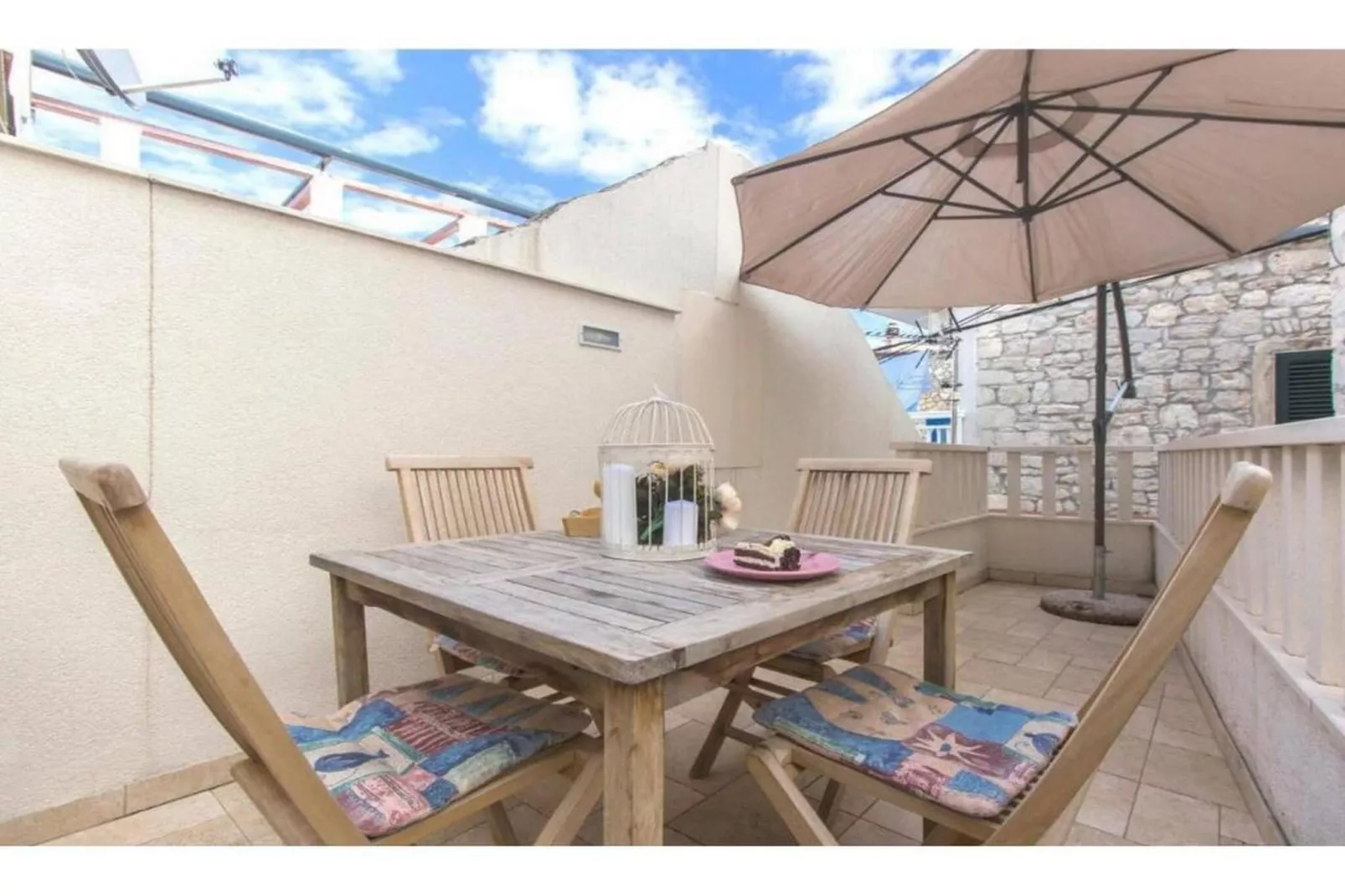 Apartment Primosten Center-Terrasbalkon