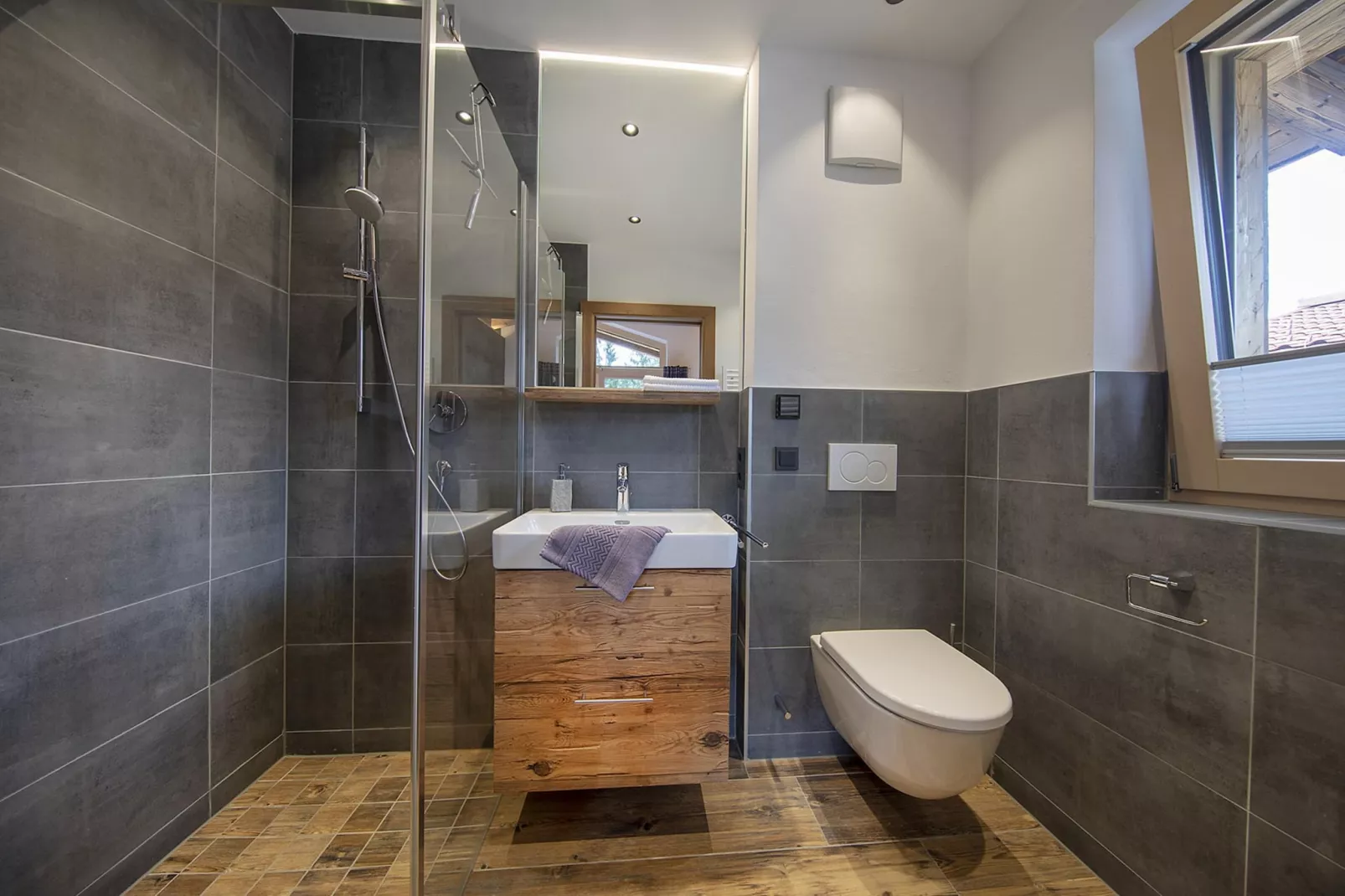 Nationalpark Chalet Rosenspitze-Badkamer