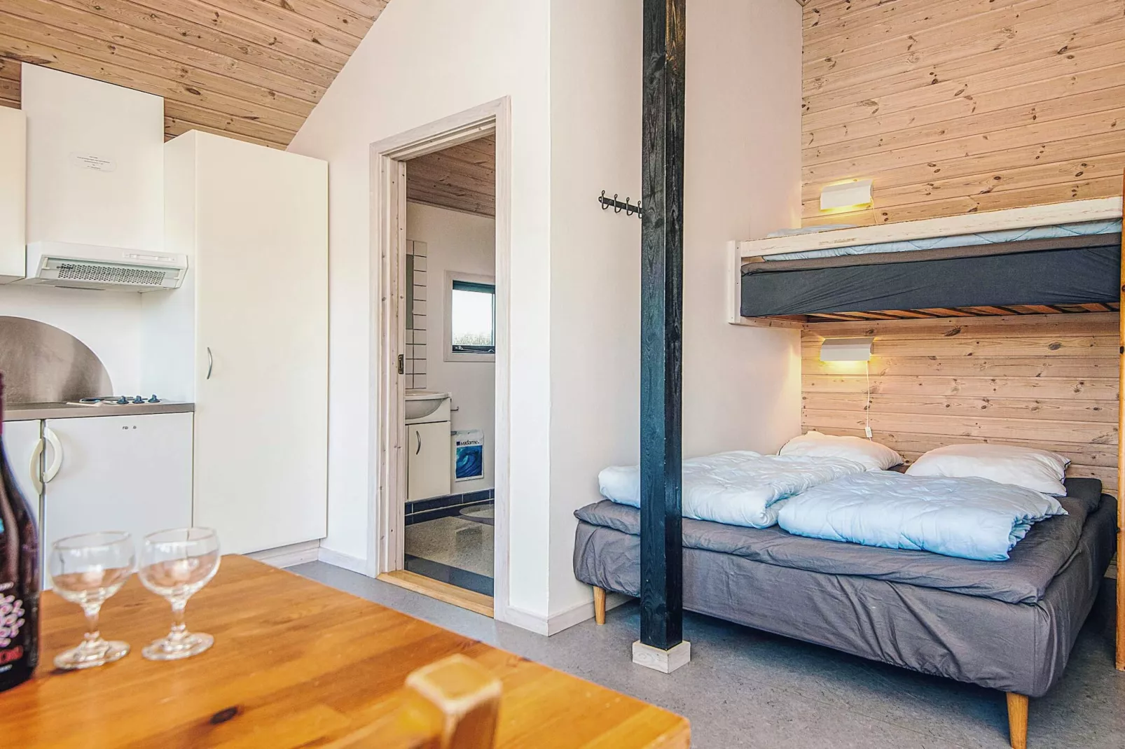 Standardhytte til 5 personer25m²-Binnen