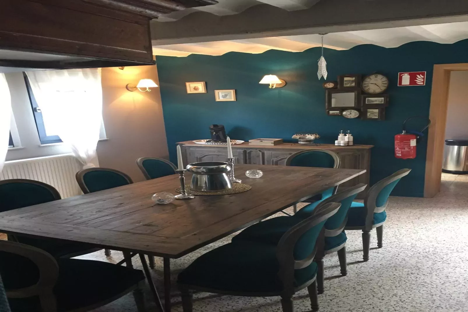 Appartement Ferme Simon-Eetkamer