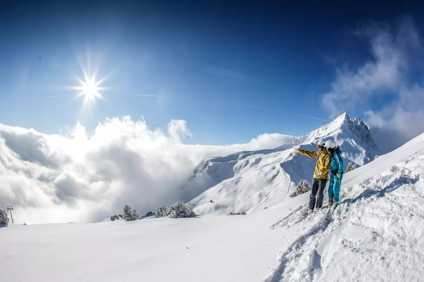 Zirbenstube-Gebied winter 20km