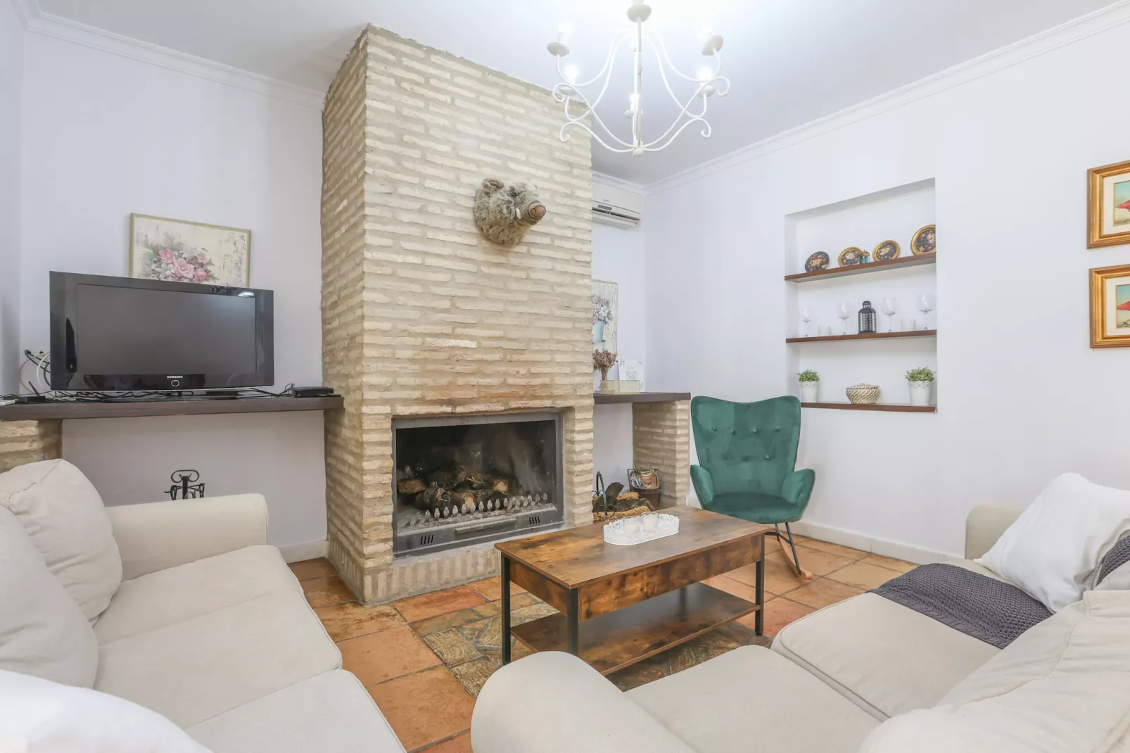 Casa Rural Los Menestrales-Woonkamer