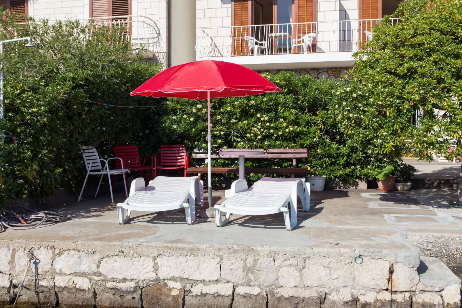 Villa Malfi - Standard Double Room with Sea View (S3)-Zwembad