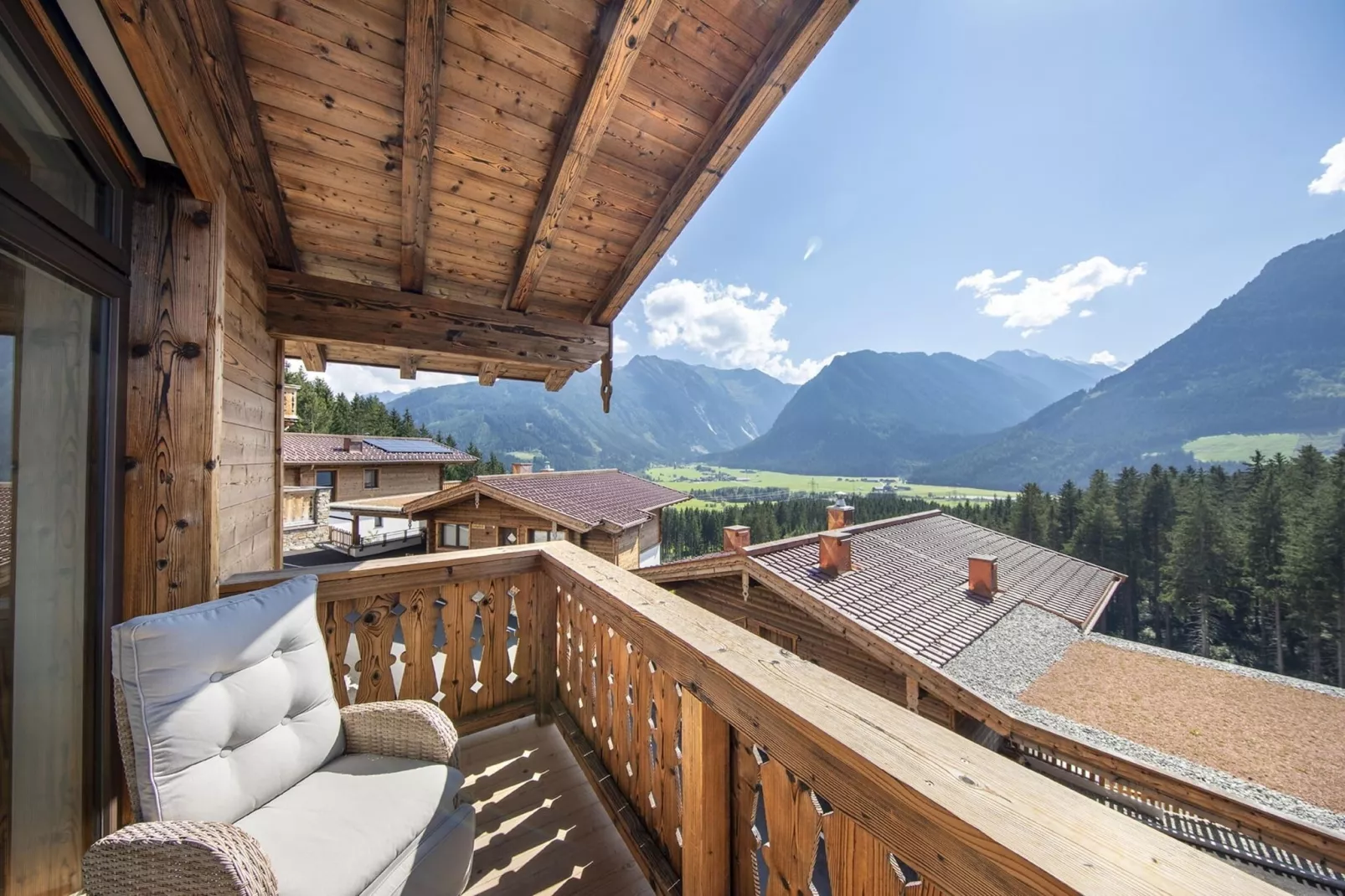 Nationalpark Chalet Pillewizer-Terrasbalkon