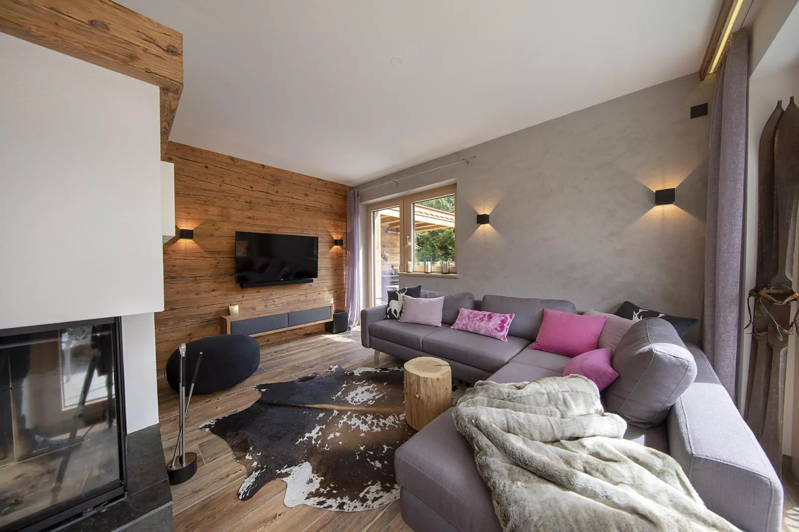 Nationalpark Chalet Rosenspitze-Woonkamer