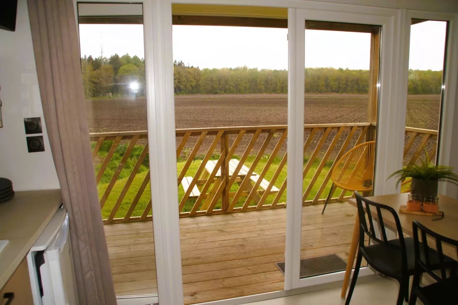 Elperhof Leberenlodge-Uitzicht zomer