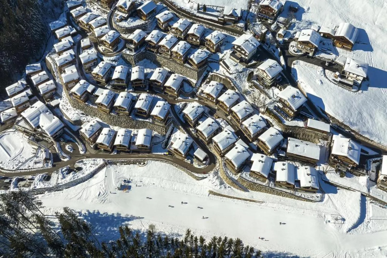 Nationalpark Chalet Keeseck-Gebied winter 1km