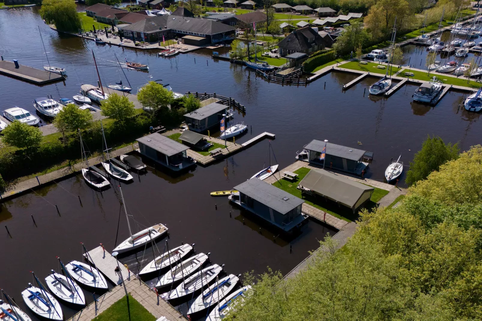 Waterlodges Heeg 1-Gebieden zomer 1km