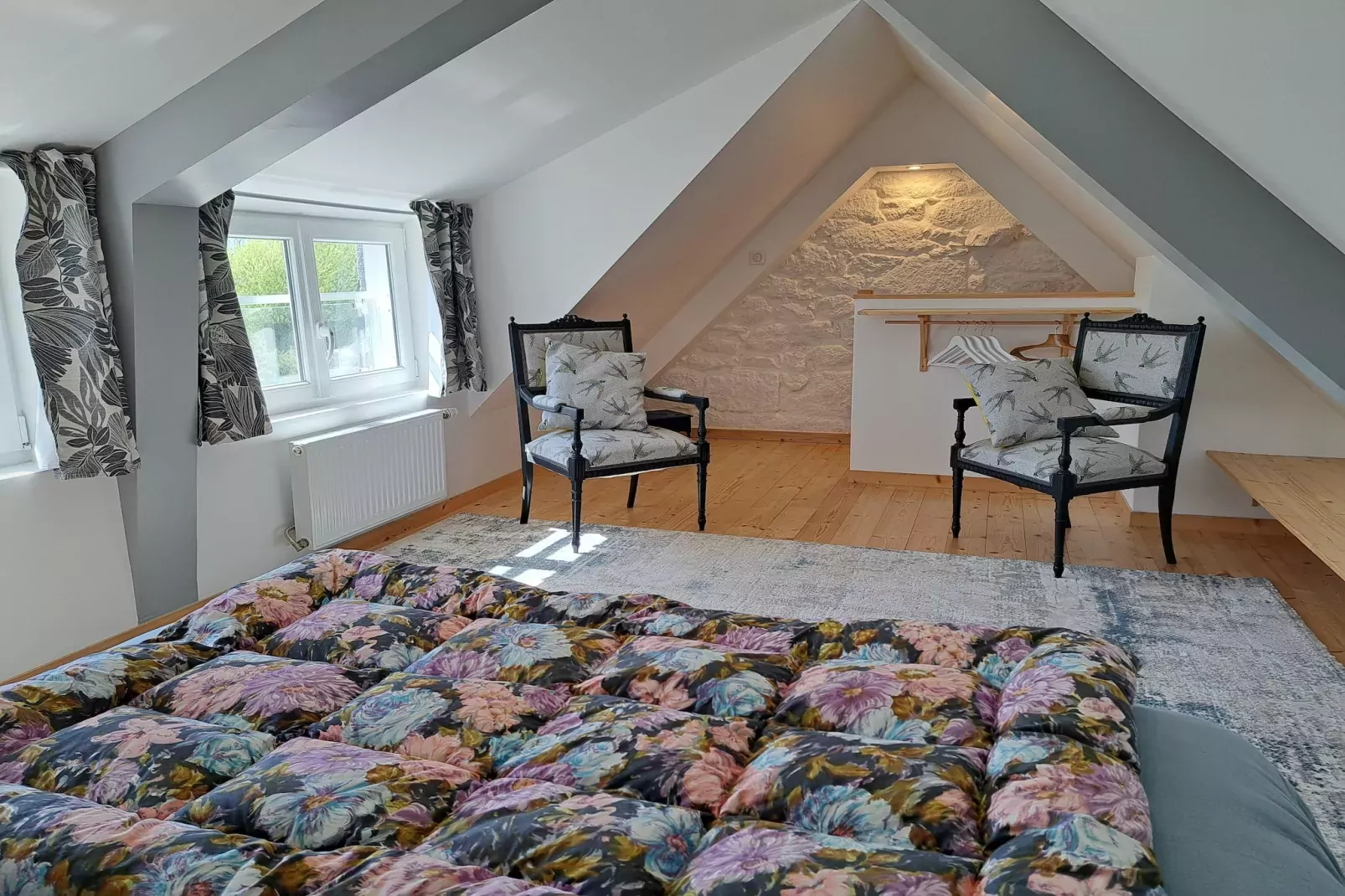 Granitsteinhaus in Strandnähe Trégunc-Slaapkamer