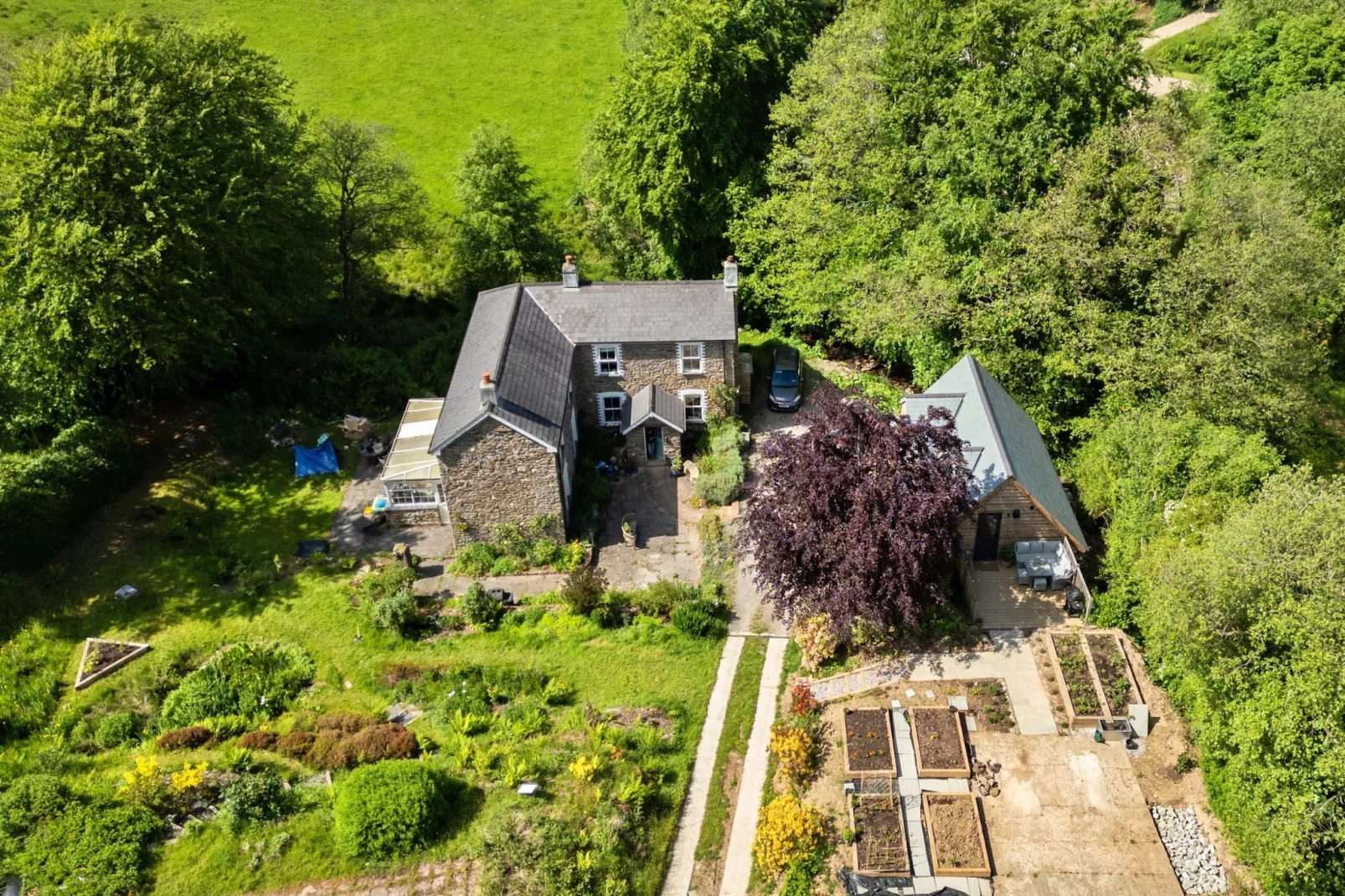 Dingles Farm Annexe-Buitenlucht