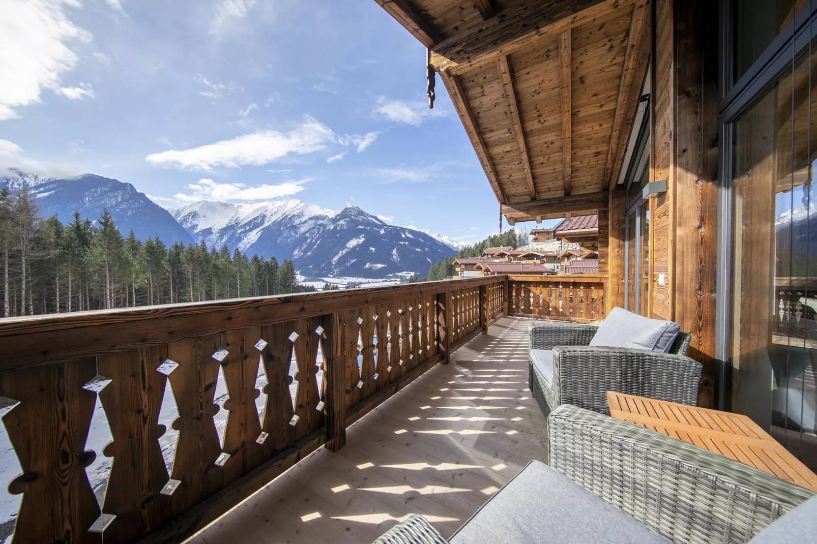 Nationalpark Chalet Daberspitze-Terrasbalkon