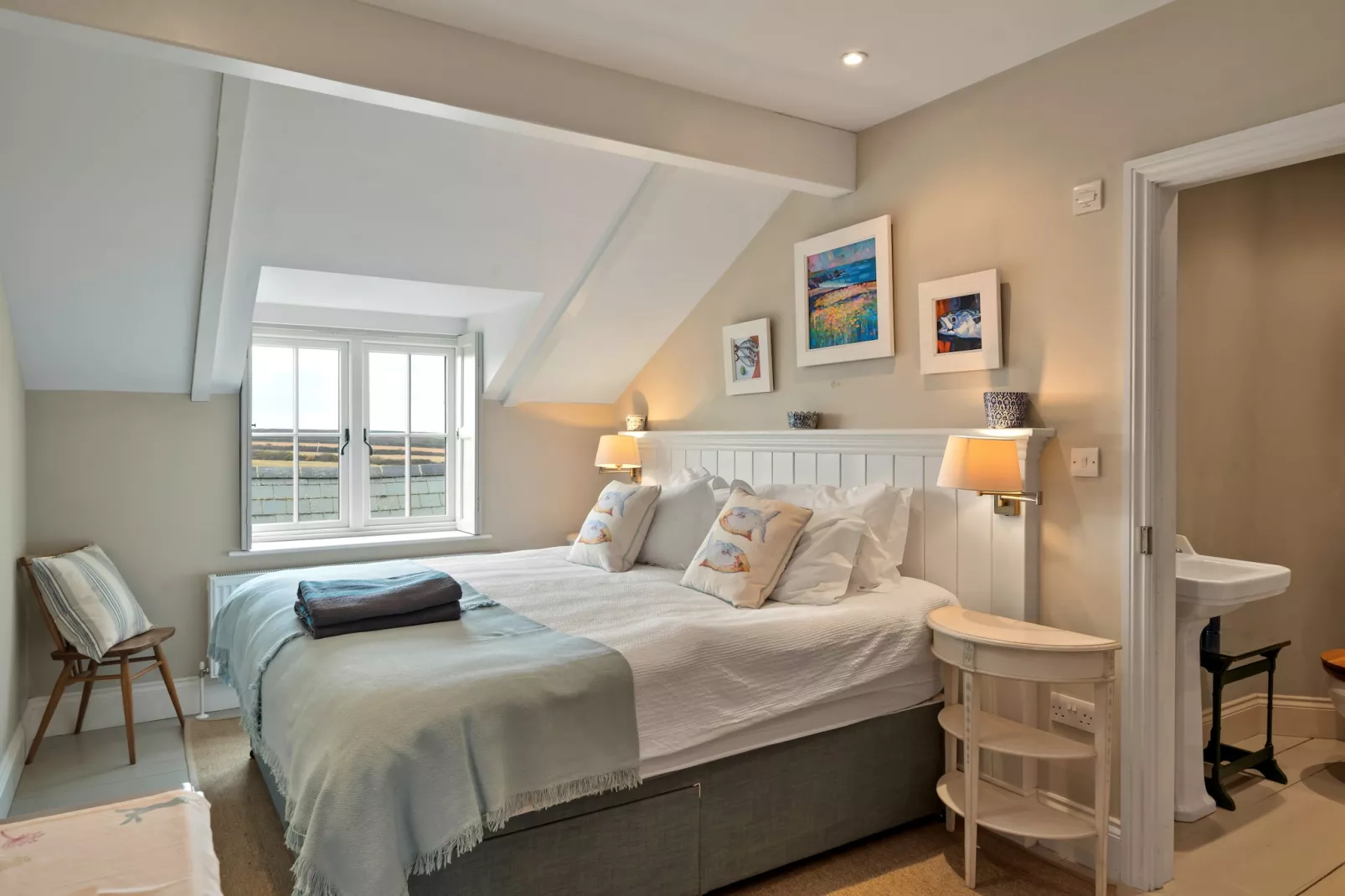 St Eval School House-Slaapkamer