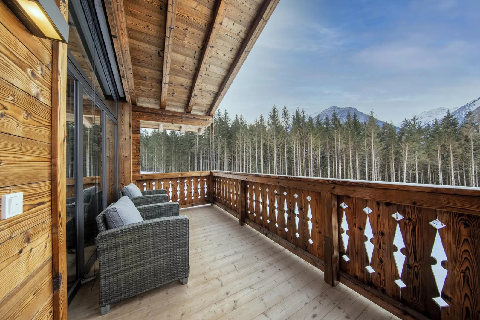 Nationalpark Chalet Daberspitze-Terrasbalkon