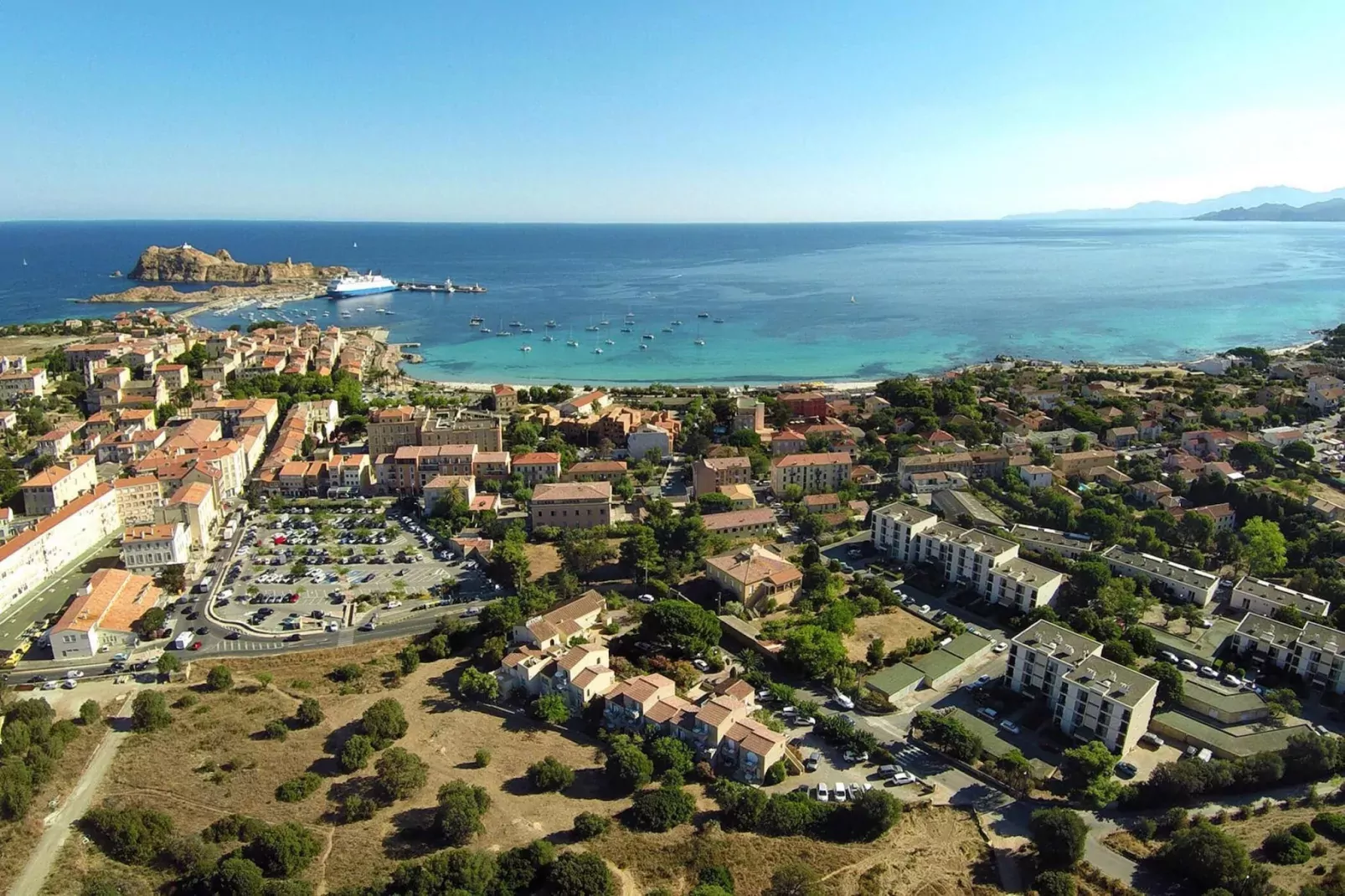 Apartments Motel Le Vieux Moulin Ile Rousse // 2pc4 -Apt 4 pers rez-de-chaussée-Gebieden zomer 5km