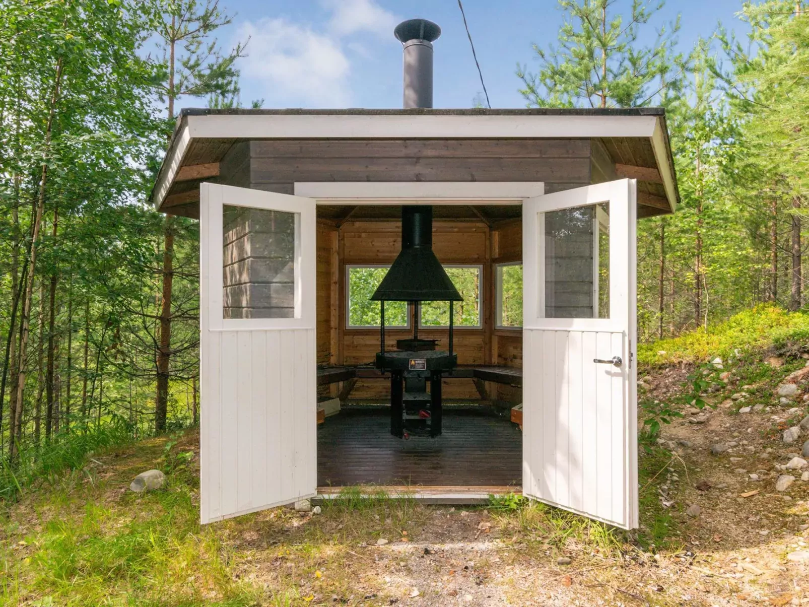 Hot pool cottage ainu-Buiten