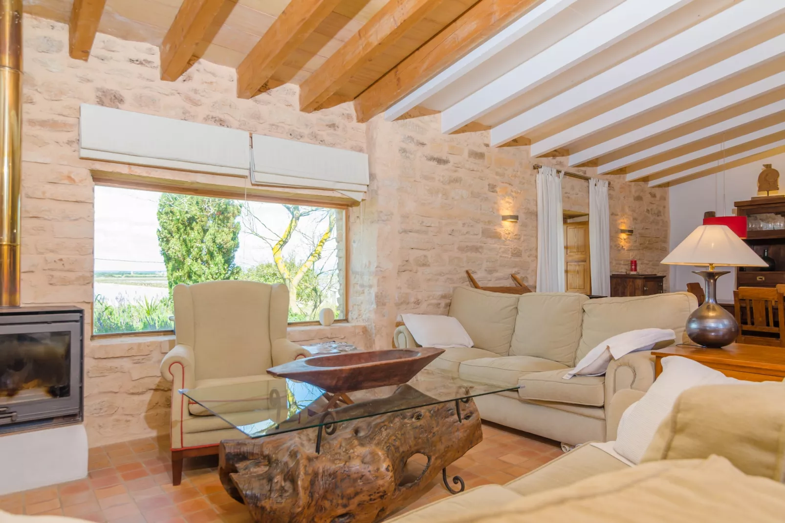 Villa Es MolÍ Des Trenc-Woonkamer