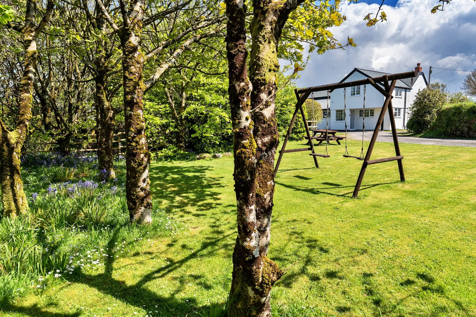 Trethew Cottage-Tuinen zomer