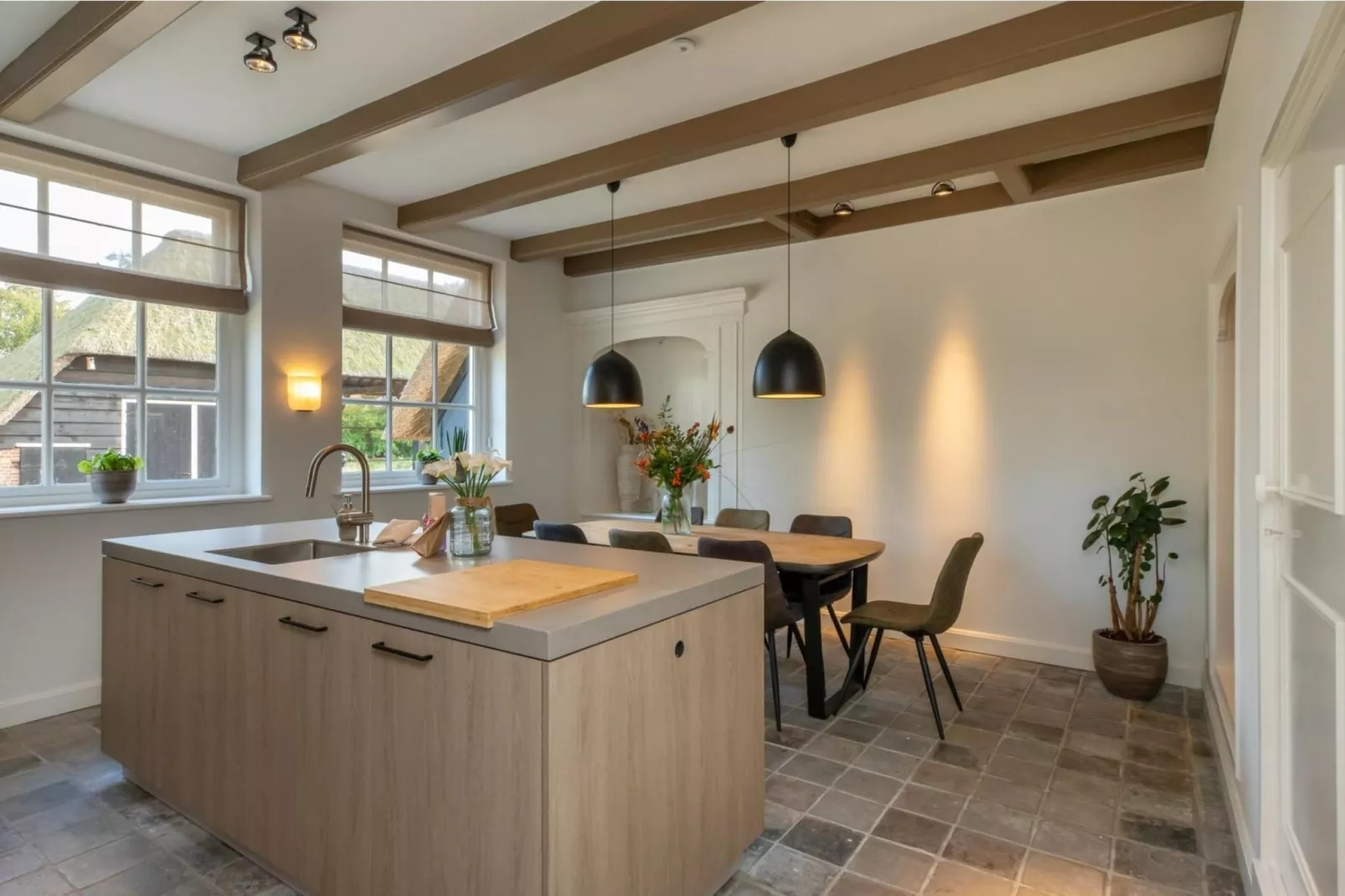 Vakantiehuis 'Boerderij Molenhof' - Stationsweg 5  Heinkenszand-Keuken