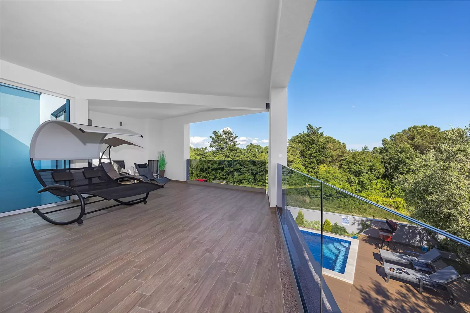 Villa Pinus-Terrasbalkon