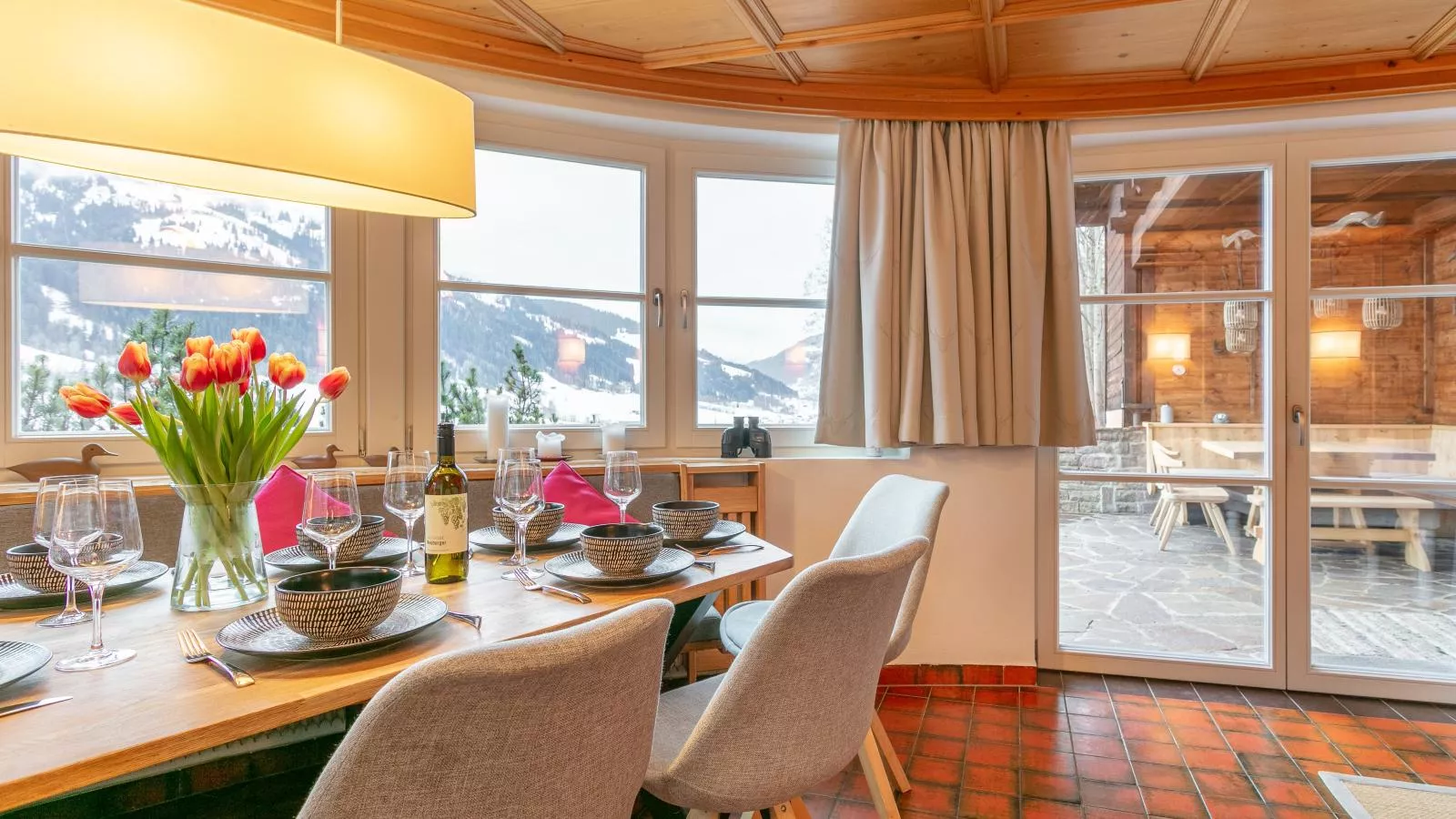 Kitzbüheler-Alpen Chalet-Eetkamer