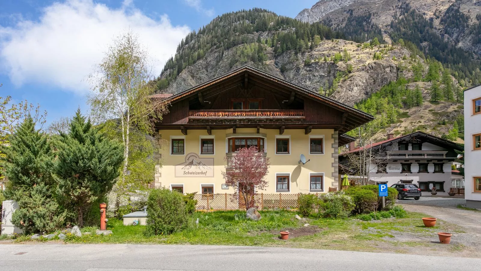 Schweizerhof Apfelrose-Buitenkant zomer