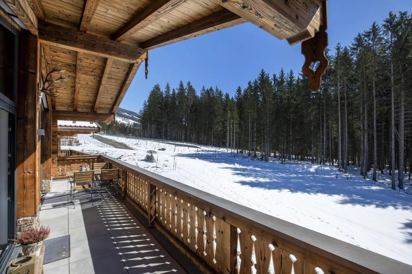 Nationalpark Chalet Keeseck-Uitzicht winter