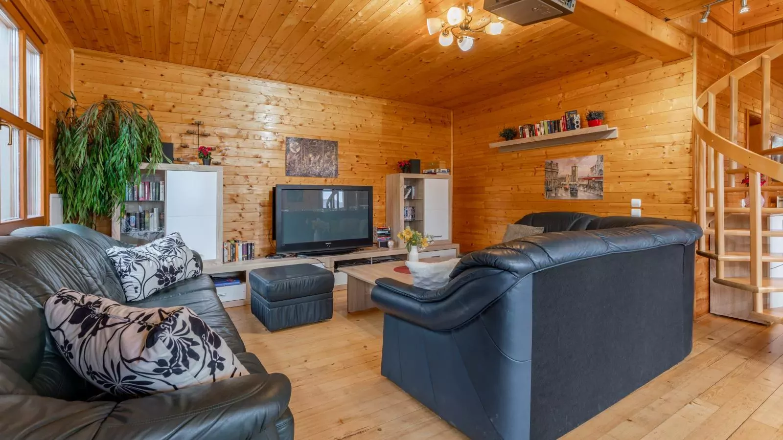 Sternenchalet-Woonkamer