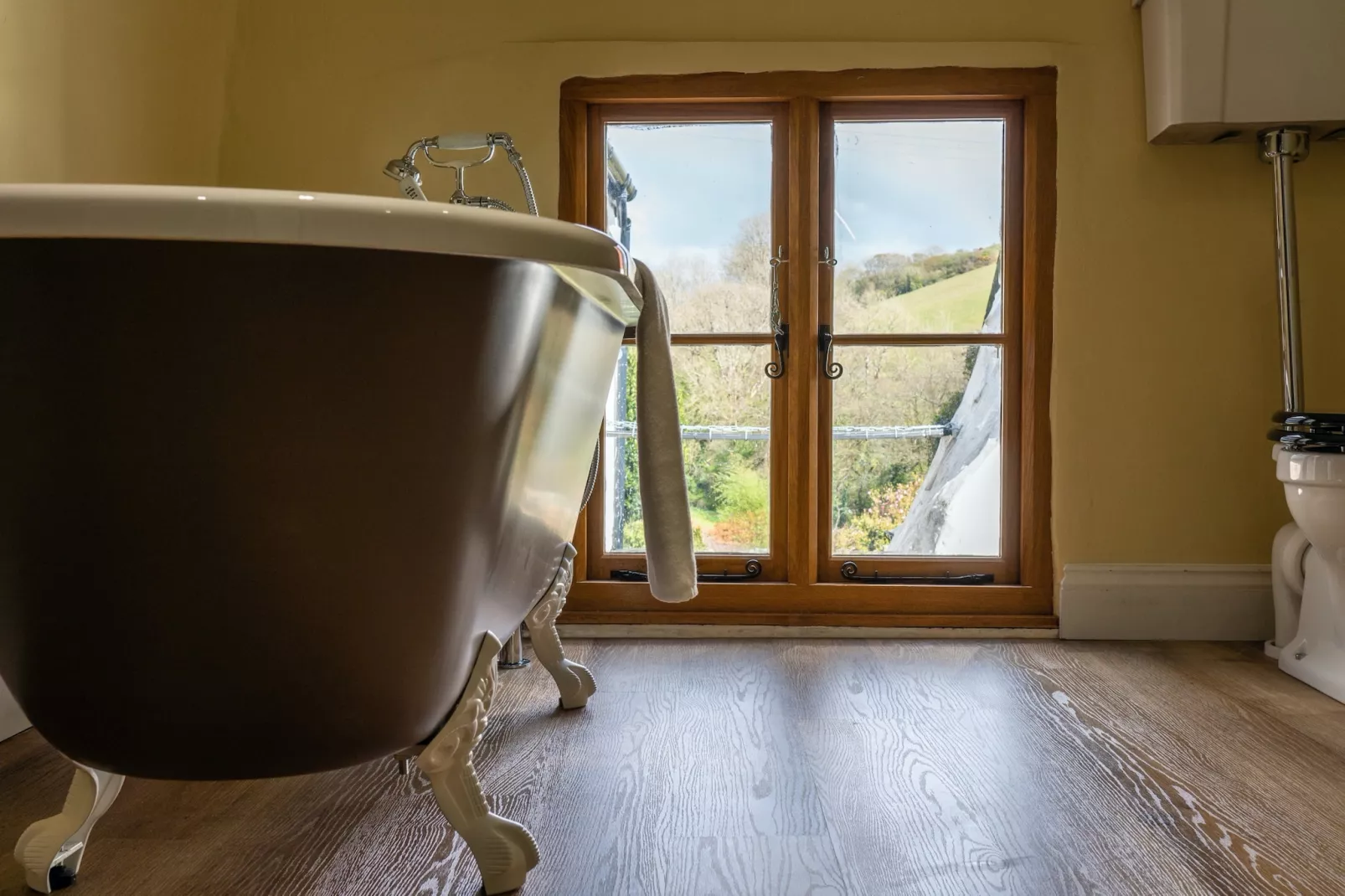 Lower Aylescott Farmhouse-Badkamer