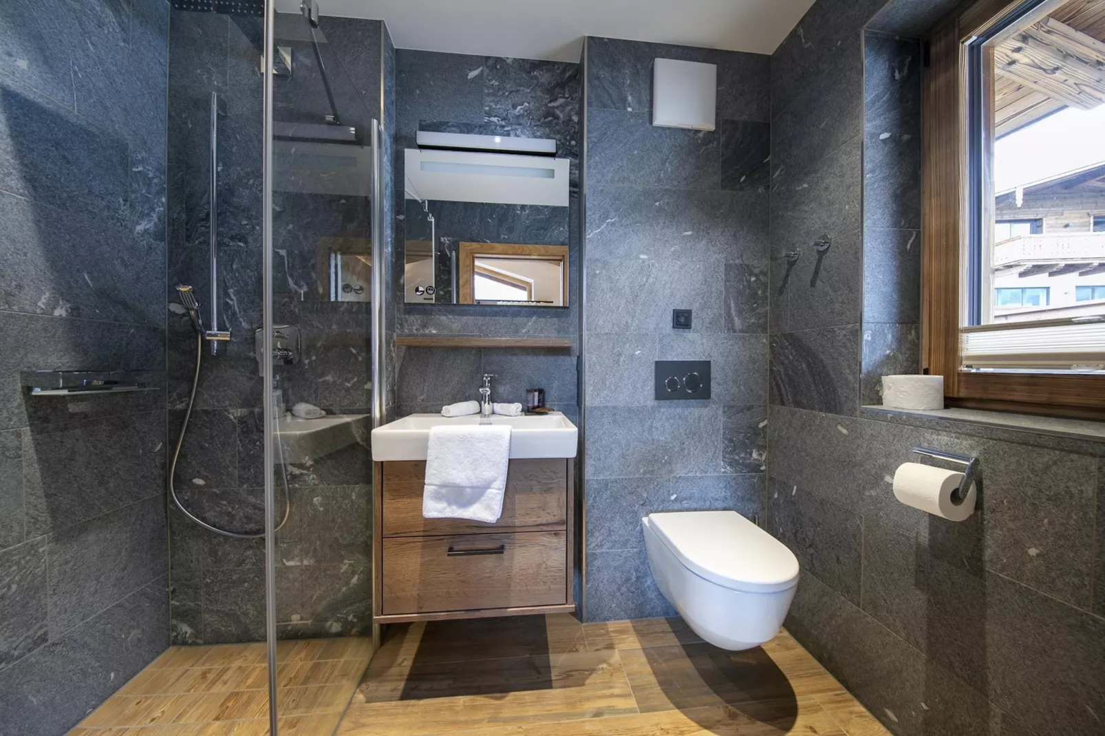 Nationalpark Chalet Grosser Happ-Badkamer