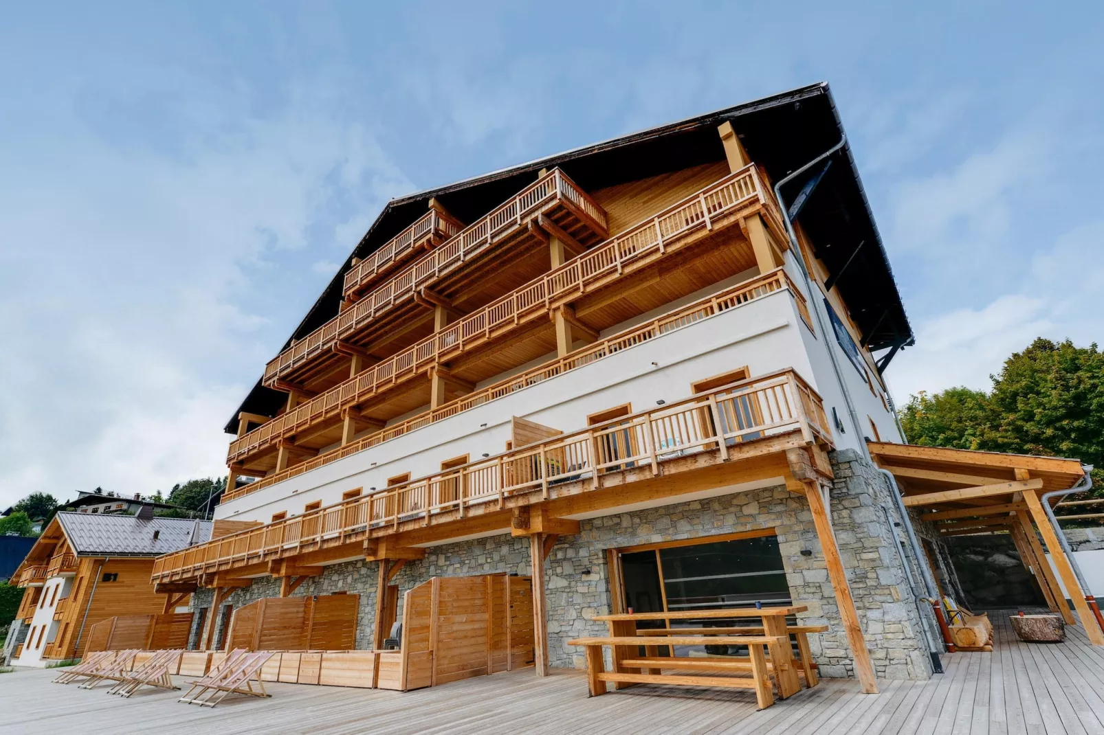COMBLOUX Les Fermes du Mont Blanc - C61P-Uitzicht zomer