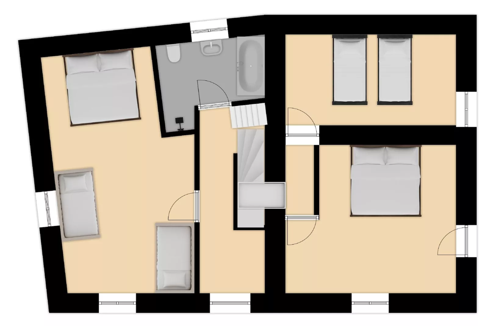 Maison de vacances Lusignac zonder gastverblijf-Plattegrond