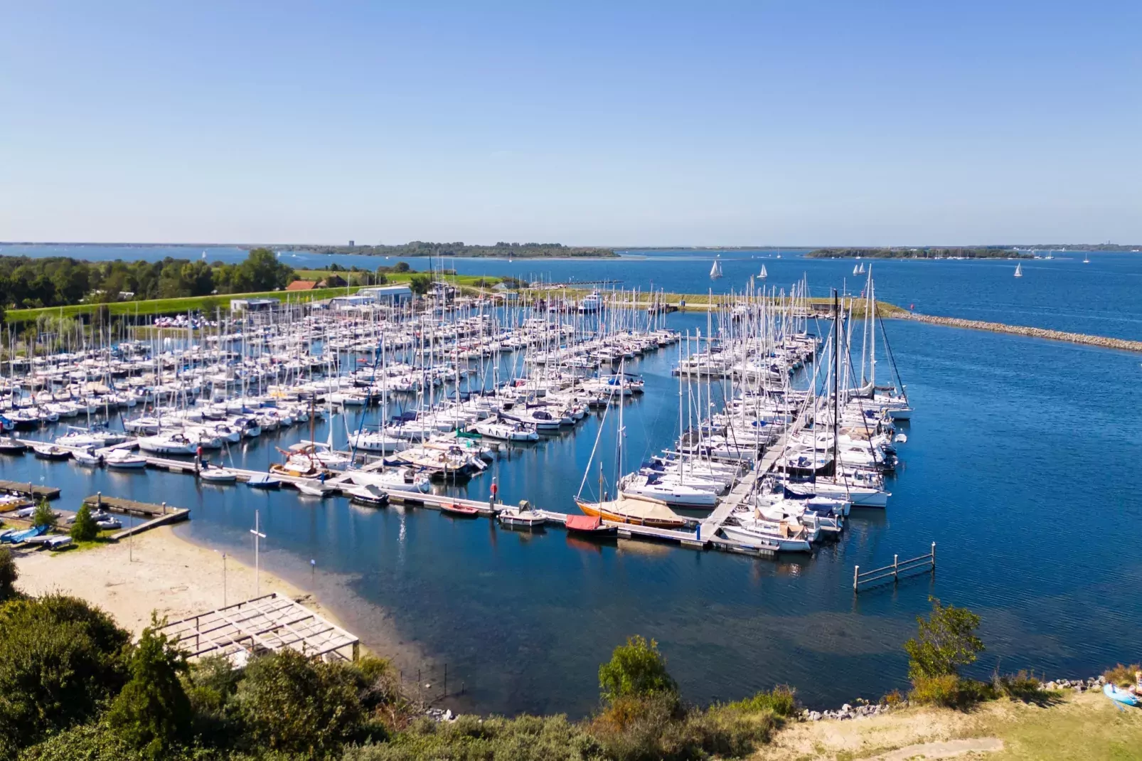 Parc Port Greve 7-Gebieden zomer 1km