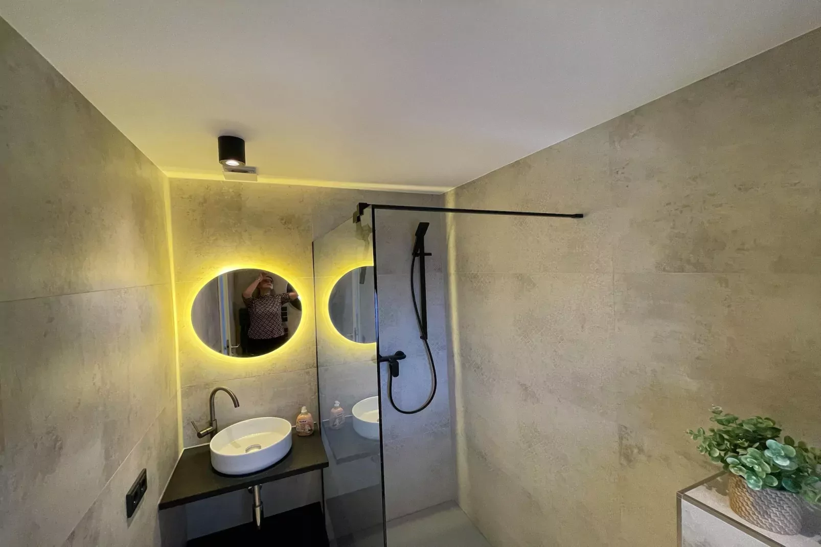 Ferienhaus mit Wasserblick 2 Pers-Badkamer