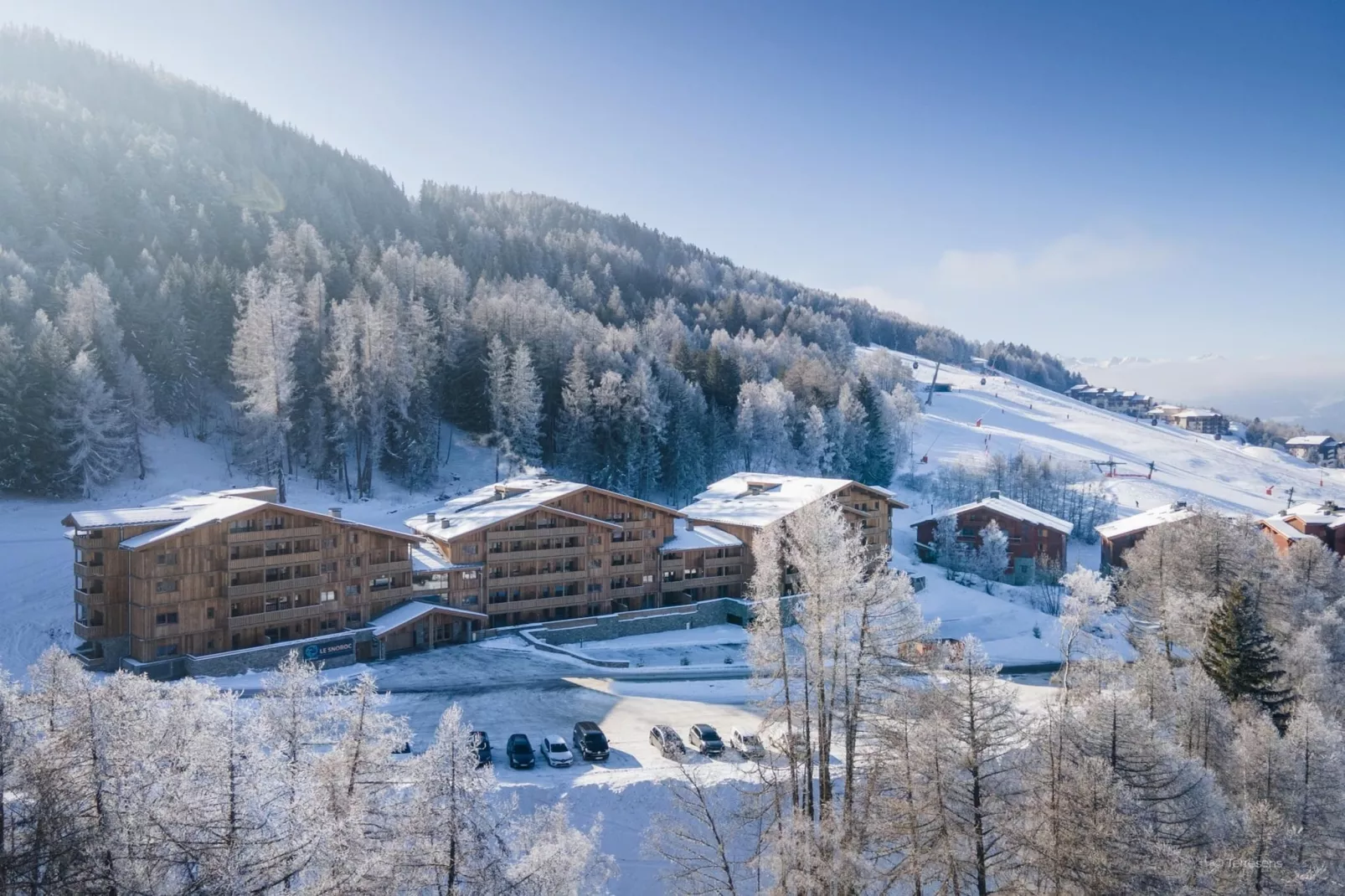 PLAGNE MONTALBERT Le Snoroc- A48P-Gebied winter 1km