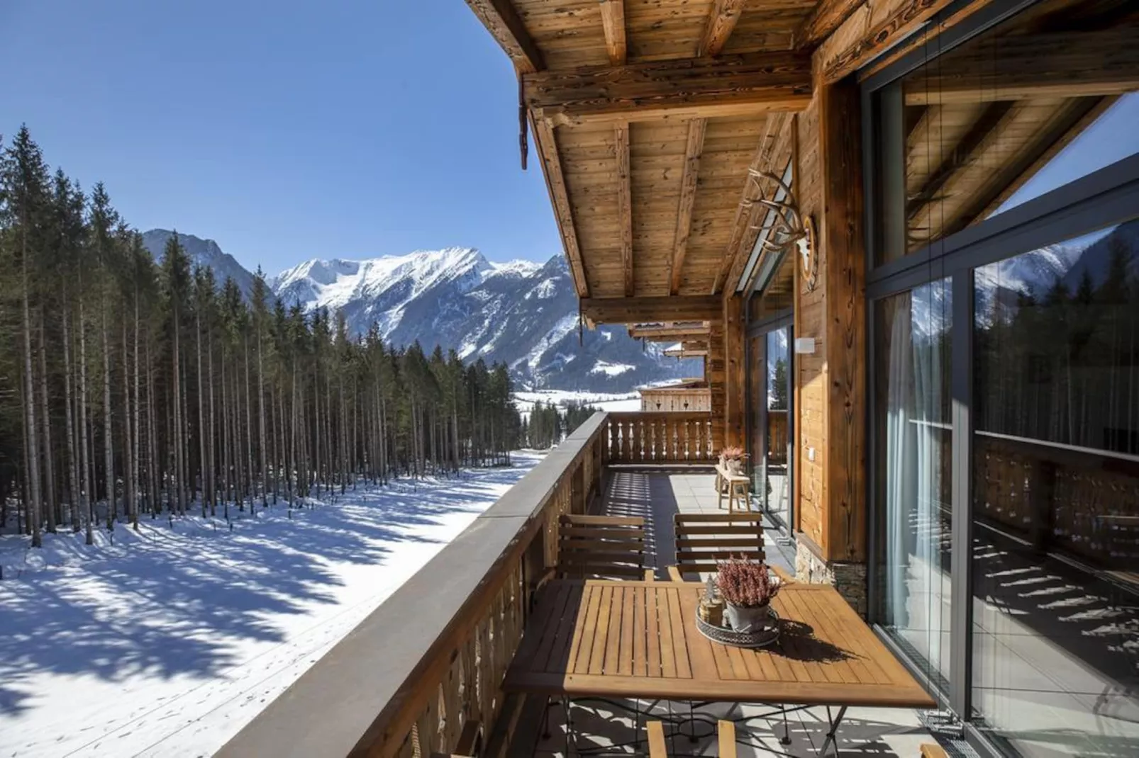 Nationalpark Chalet Keeseck-Uitzicht winter